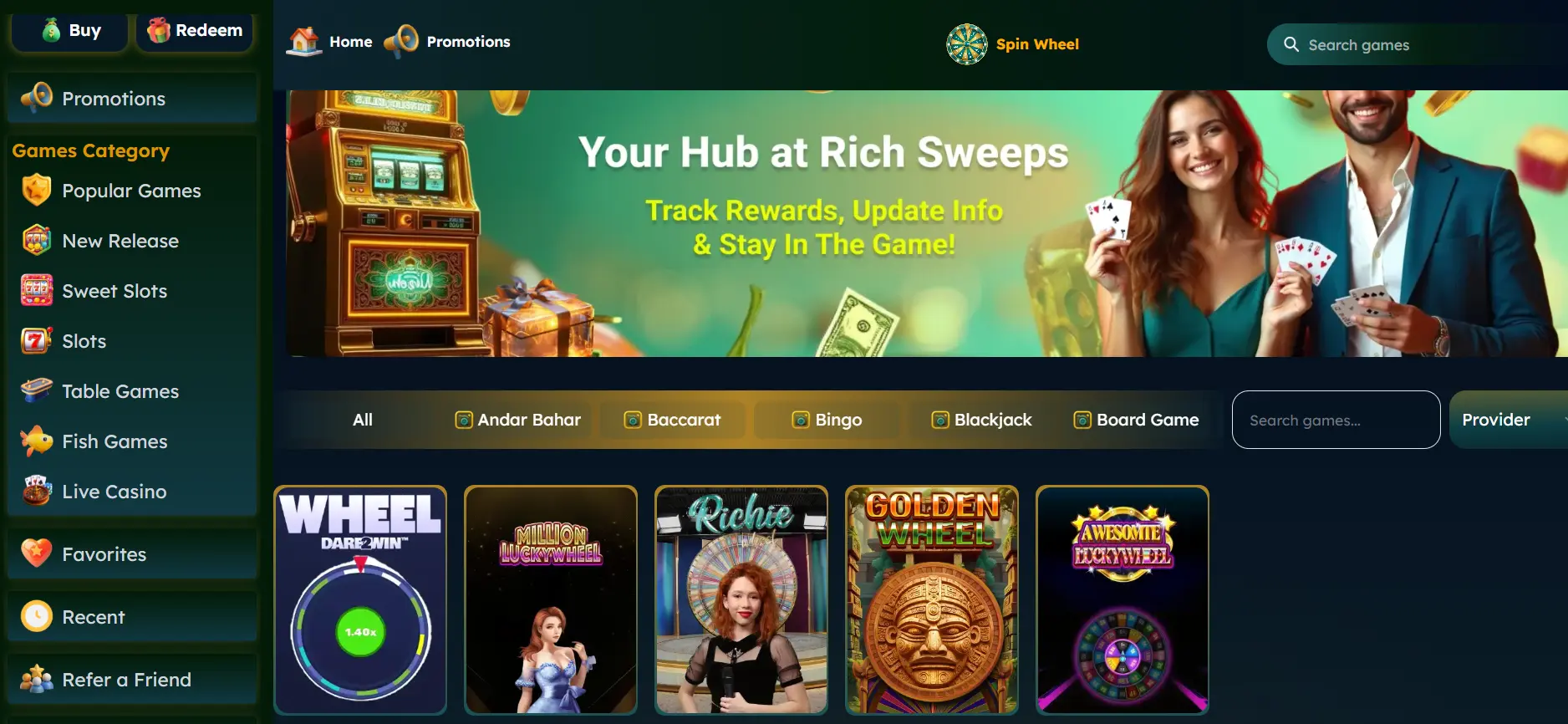 RichSweeps Fish Games
