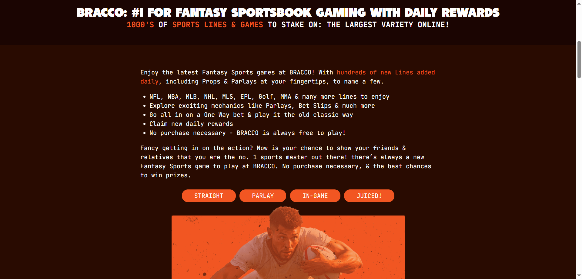 Play Bracco Sports