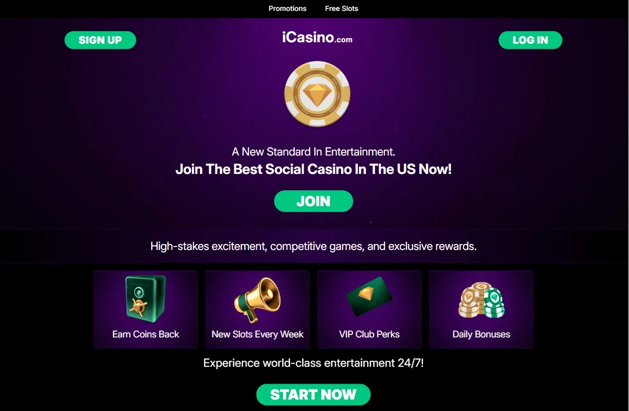 Icasino sweepstakes casino
