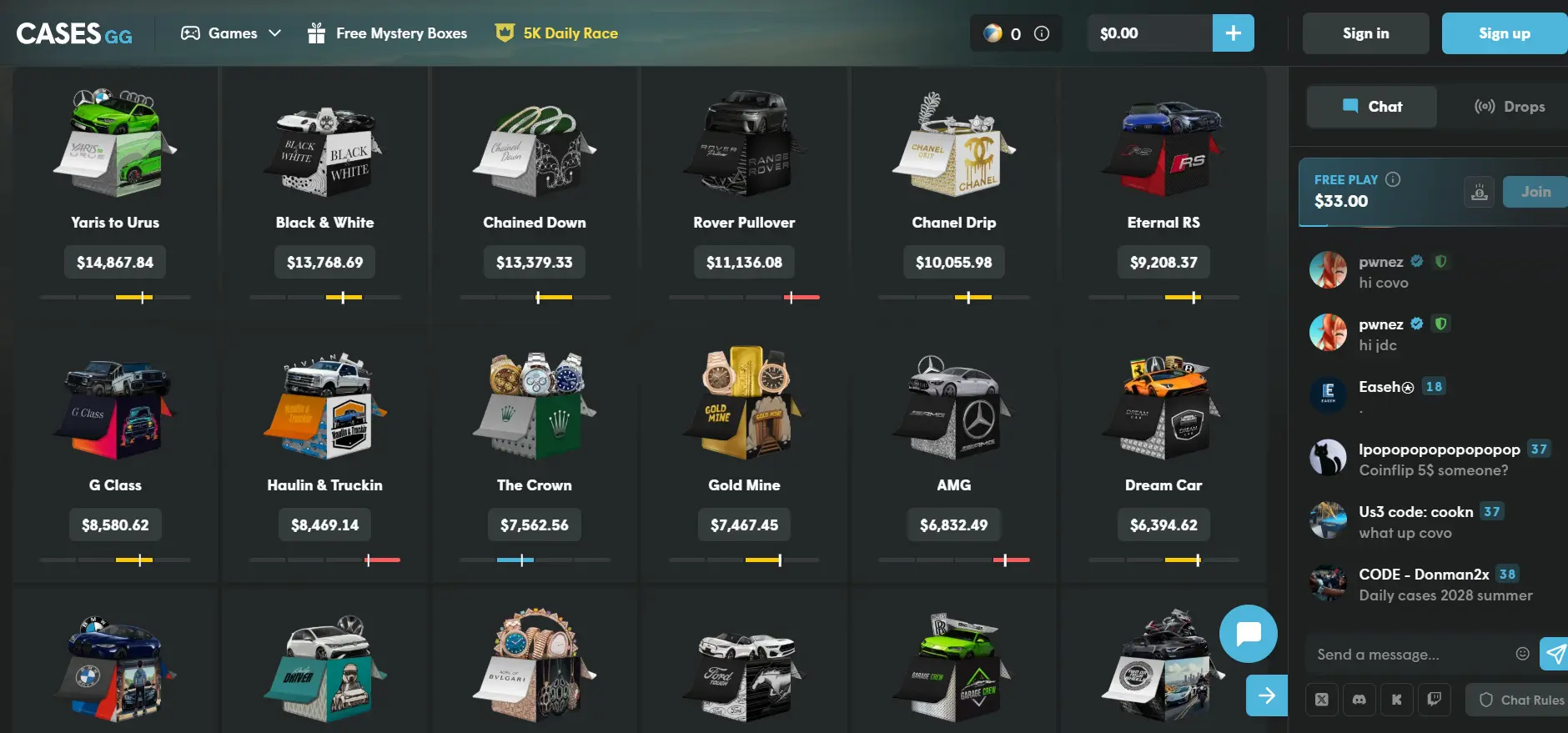 Cases.gg Mystery Box