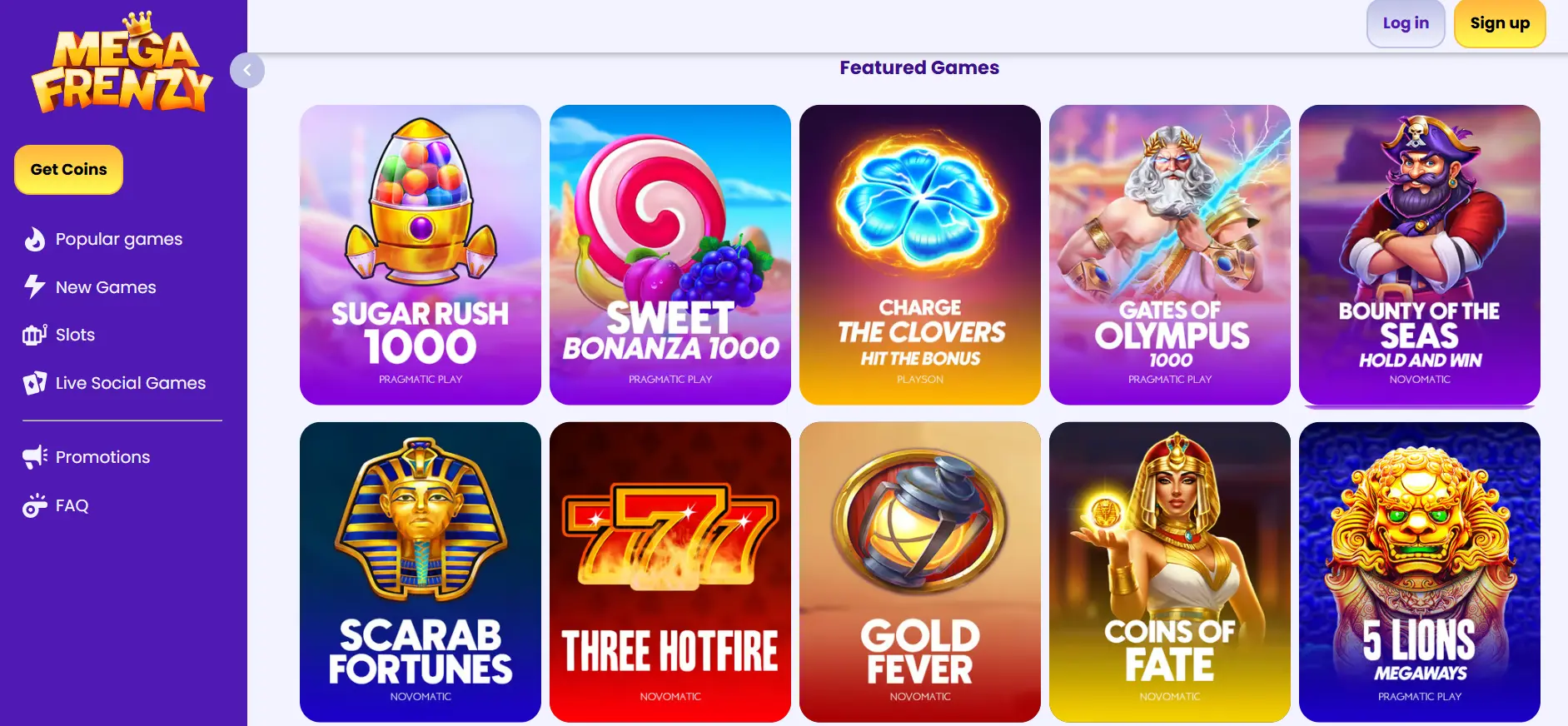 Mega Frenzy Casino