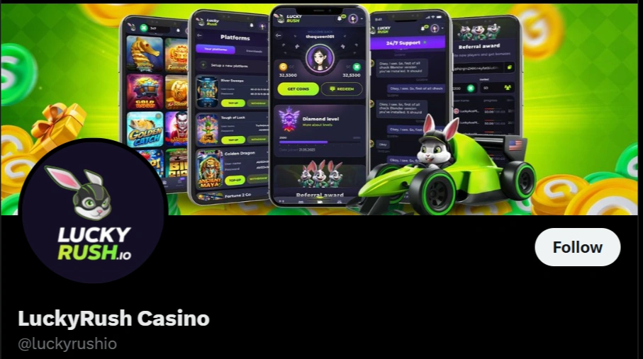 LuckyRush Header