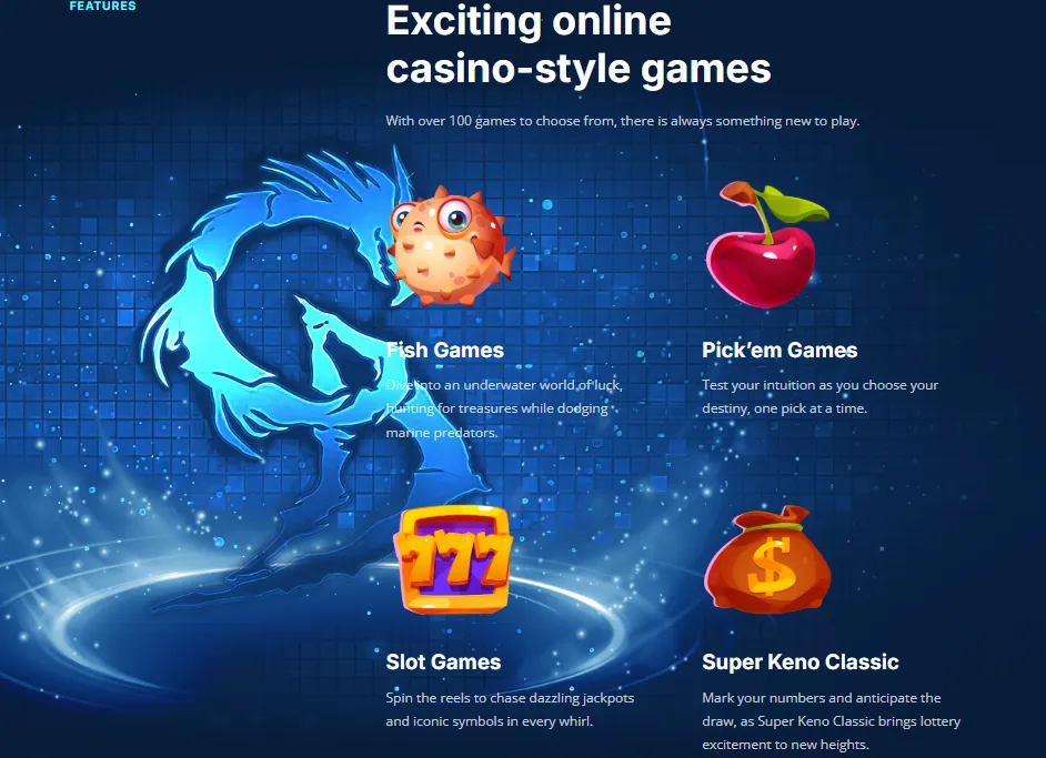 games at Lucky Goldfish casino