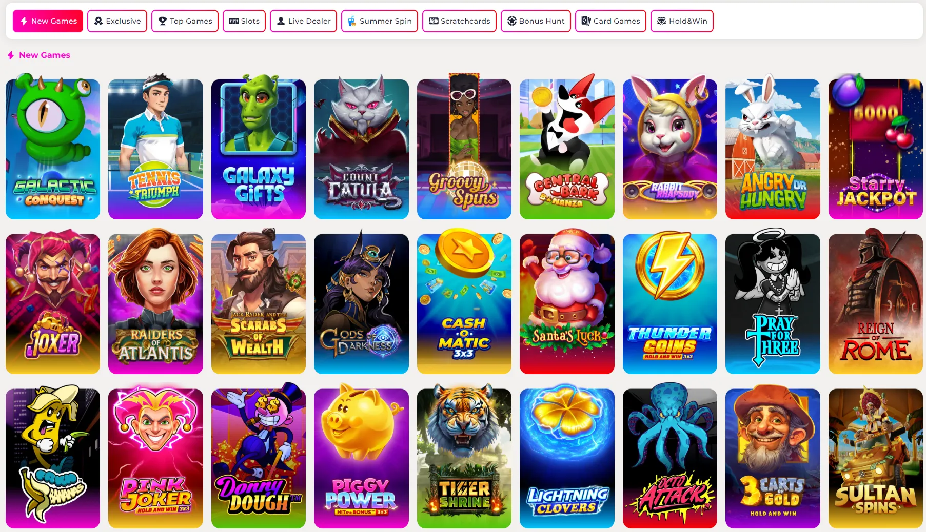 Sweepstakes Games at Free Spin