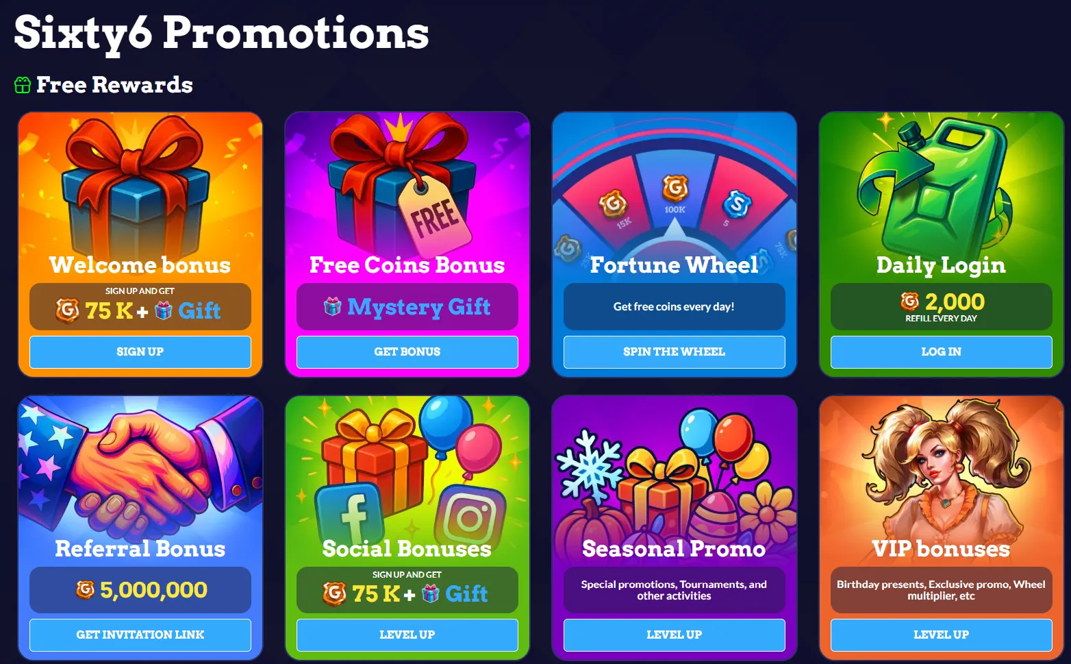 promotions at sixty6 casino