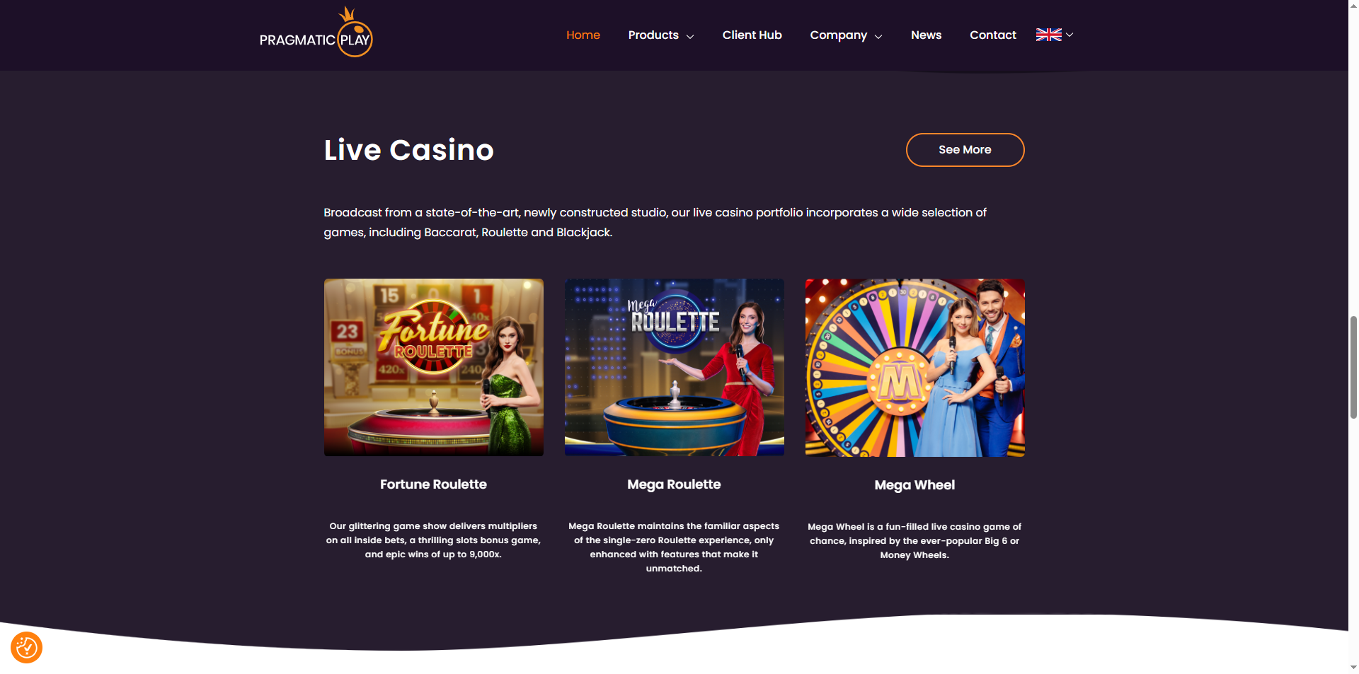 Live games Pragmatic Play