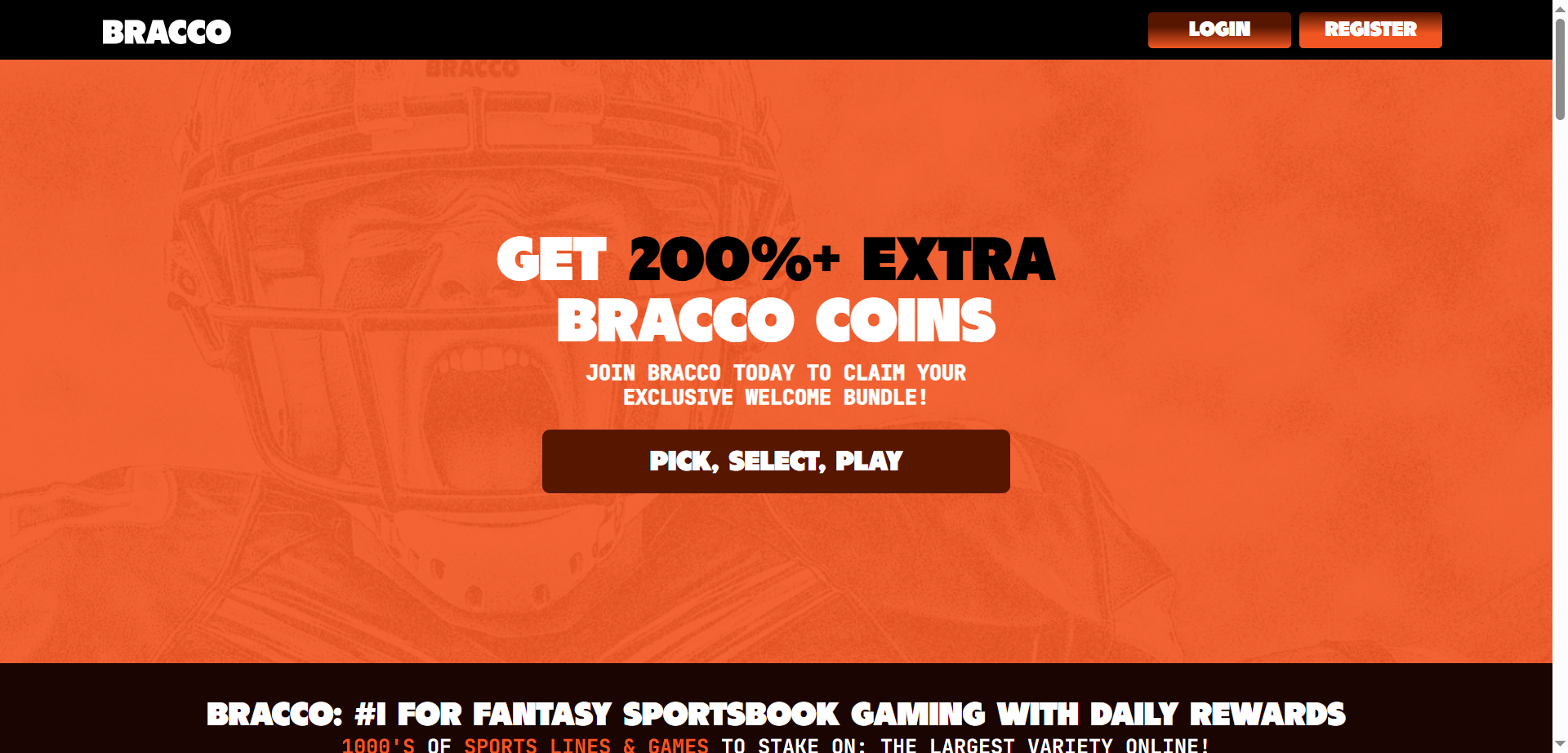 Play Bracco landing page