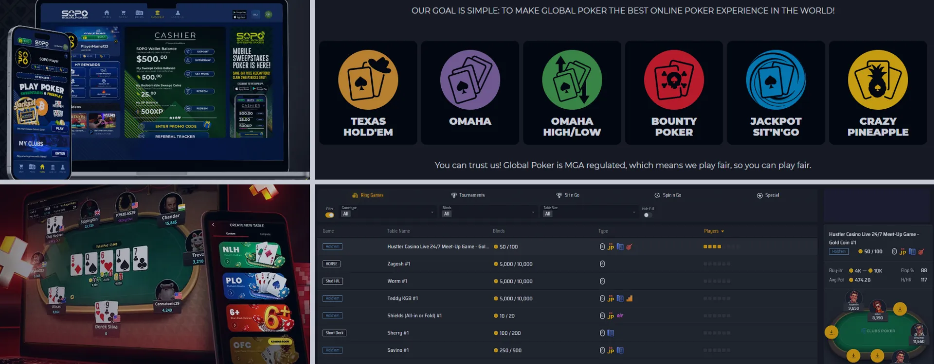 different poker sweepstakes casinos 2025